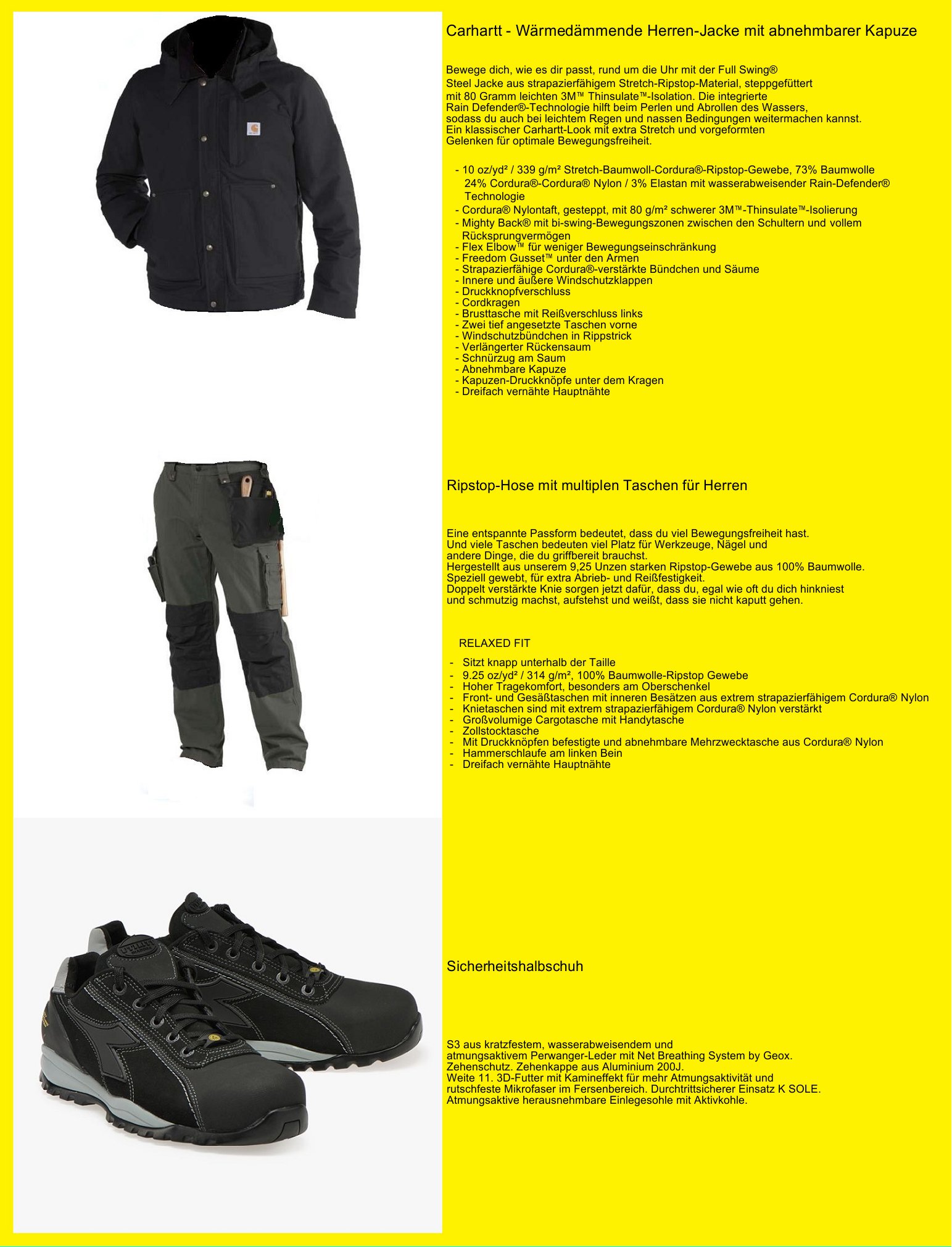 Arbeitsbekleidung Arbeitsbekleidung